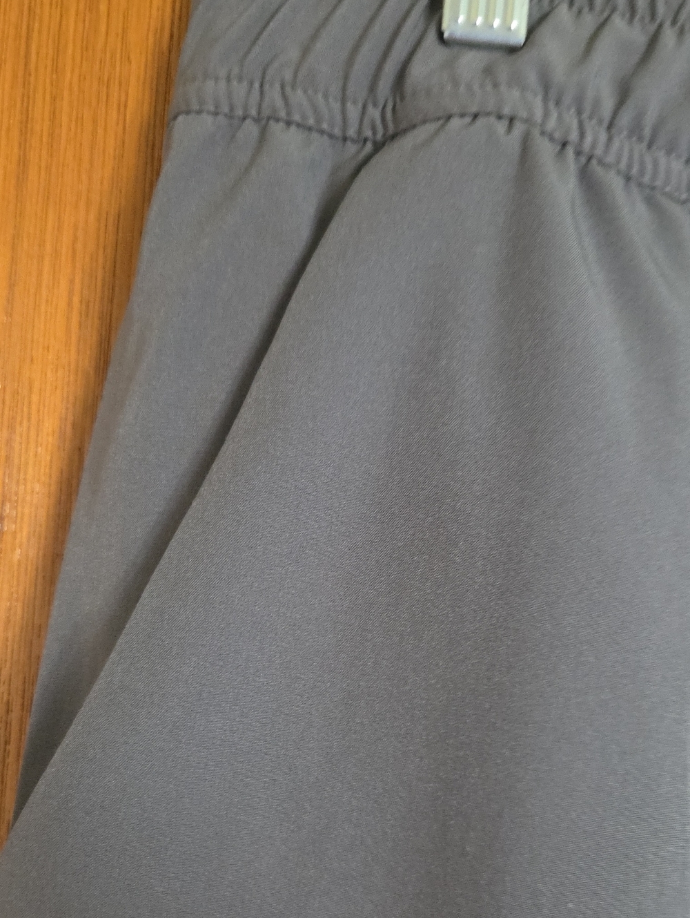 Stillwater Supply Co. Gray Laser-Cut Hem Women's Skorts-Elastic Waist - Picture 3 of 10
